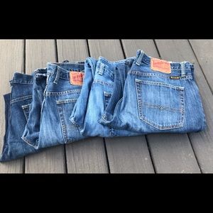 Lucky Brand (FOUR (4) pairs of like new 34W x 33L jeans)